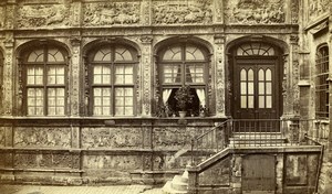 France Rouen Hotel Bourgtheroulde Old Neurdein CDV Photo 1870's