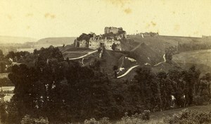 France Dieppe Arques-la-Bataille Castle panorama Old Neurdein CDV Photo 1870's