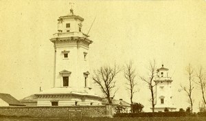 France Le Havre Phare de Sainte Adresse Lighthouse Old Neurdein CDV Photo 1870's