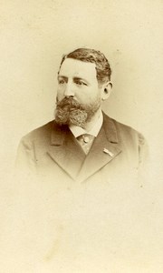 France Paris Count Adolphe de Chalvet Archaeologist Old CDV Photo Lejeune 1884