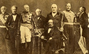 Maréchaux de France Marshalls of Second Empire Photomontage Old Photo 1870