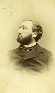 France Paris Statesman Politician Léon Gambetta Old CDV Photo Carjat 1870