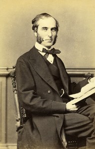 United Kingdom Historian Journalist Goldwin Smith Old CDV Photo Mayall 1870