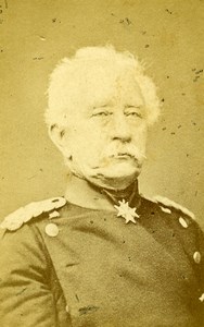 Germany General Karl Friedrich Von Steinmetz Old CDV Photo 1870