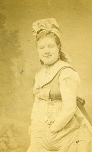 France Paris Opera Singer Actress Marie Desclauzas Old Broadhead CDV Photo 1870