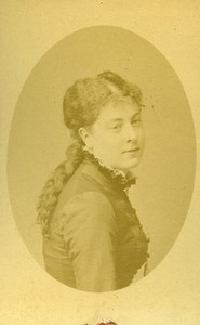 France Paris Actress Juliette Dancourt Old CDV Photo Hermet 1870