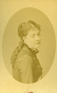 France Paris Actress Juliette Dancourt Old CDV Photo Hermet 1870