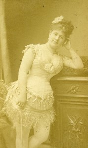France Paris Theater Actress Blanche Querette Old CDV Photo Tourtin 1870