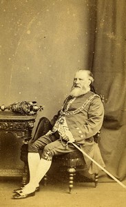 Lord Mayor of Leicester Thomas William Hodges? Old CDV Photo Mc Lean 1860's