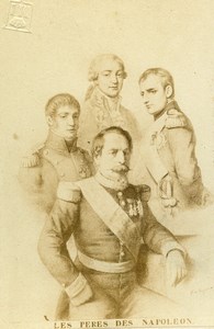 France Paris the fathers of the Four Napoleon Old CDV Photo Mignon 1870