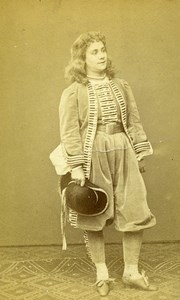 France Paris Theater Actress Dantoire Theatre Old CDV Photo Vaury 1870