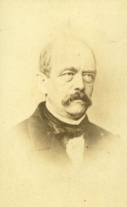 France Paris Otto von Bismarck German Politics Old CDV Photo Numa Blanc 1870