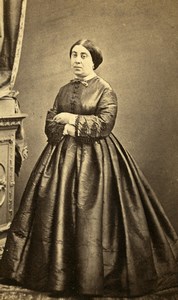 France Paris Woman Second Empire Fashion Old CDV Photo 1860's