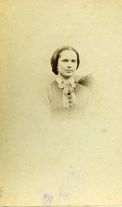 France Paris Woman Second Empire Fashion Guillemin Old CDV Photo 1860's