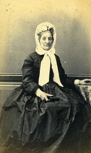 France Paris Woman Second Empire Fashion Old CDV Photo 1860's