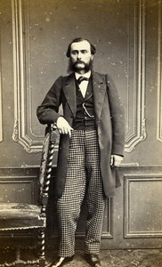 France Paris Man Fashion Second Empire Old CDV Photo Sée 1860's