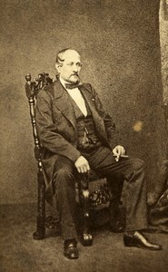 France Paris Man Fashion Second Empire Old CDV Photo 1860's
