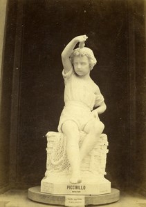 France Paris World Fair Pasquale Miglioretti Statue CDV Photo Léon & Lévy 1867