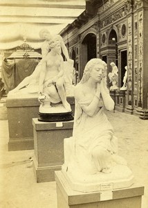 France Paris World Fair Italian Section Statue Old CDV Photo Léon & Lévy 1867