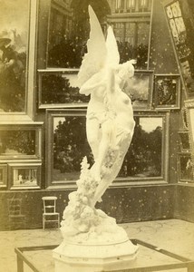 France Paris World Fair Italian Section Statue Angel CDV Photo Léon & Lévy 1867