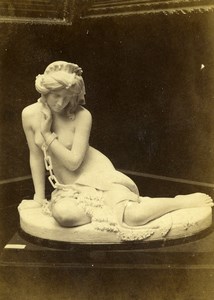 France Paris World Fair Statue The Slave Old CDV Photo Léon & Lévy 1867