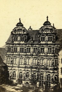 Germany Heidelberg Castle Old CDV Photo Richard 1870