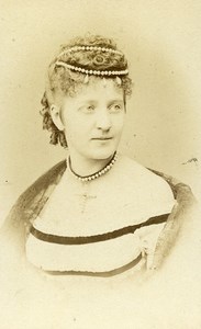 Austria Wien Vienna Woman Fashion Old CDV Photo Rabending 1870