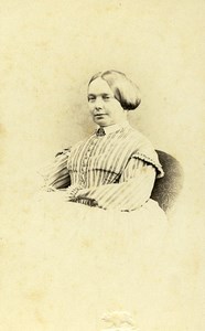 France Paris Woman Fashion Second Empire Old CDV Photo 1870