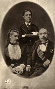 France Propaganda for re establishment of Empire Napoleon III Family Photo 1875