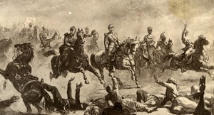 France Propaganda for re establishment of Empire Cavalry Old Photo 1875