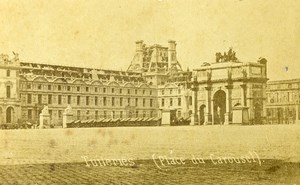 Siege of Paris Commune Ruins Tuileries Palace Carrousel CDV Photo Liebert 1871