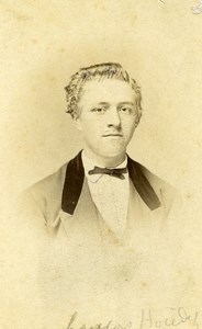 France Lille Portrait Man Bow tie Old Photo CDV Bury 1870'