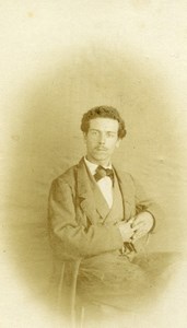 France Portrait Young Man Old Photo CDV 1870'