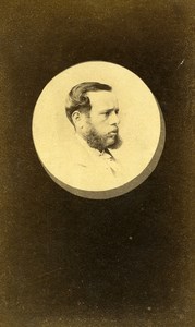 France Small Portrait Man Old Photo CDV 1870'