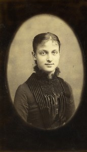 France Lille Fashion Woman Old Photo CDV Ferrand 1890'