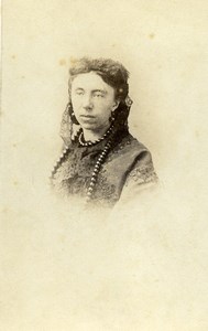 France Mulhouse Mme Schlumberger Fashion Woman Old Photo CDV Dardel 1860'