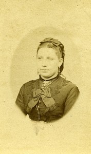 France Fashion Woman Portrait Old Photo CDV 1870'