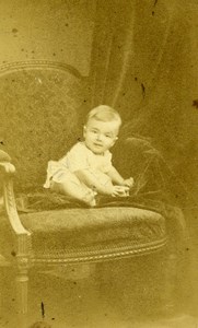 France Paris Henri Geraud French Baby Old Photo CDV J. Tourtin 1870'