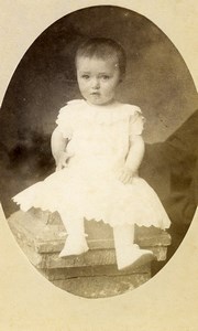 France Chartres Fashion Children Old Photo CDV Gallas 1880'