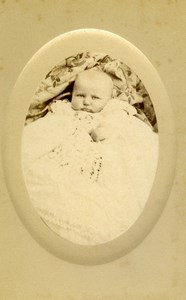 France Beauvais Fashion Child Baby Old Photo CDV Herbert 1880'