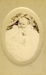 France Beauvais Fashion Child Baby Old Photo CDV Herbert 1880'