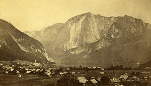 Austria Altaussee Panorama Old Photo CDV Elfsenwenger 1870'