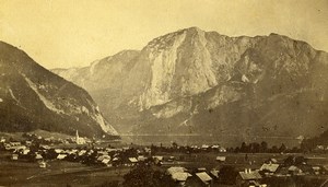 Austria Altaussee Panorama Old Photo CDV Elfsenwenger 1870'