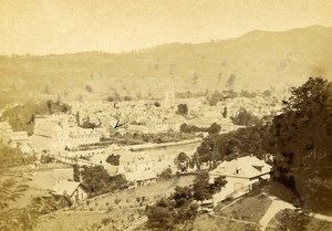 Germany German Town Panorama Old Photo CDV 1870'