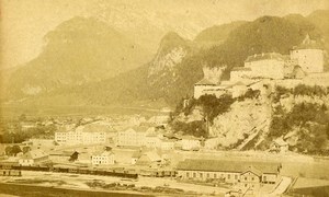 Austria Tyrol Kufstein Kaiserberg Panorama Old Photo CDV Karg 1870'