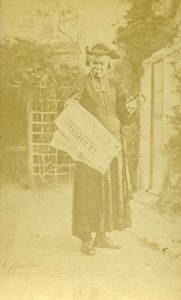 France Paris Religion Priest Meprise du Facteur Chevilliard Old Photo CDV 1870'