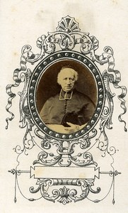 France Bordeaux Religion Priest Portrait Old Photo CDV 1870'