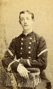 France Beziers Military Soldier in Uniform Old Photo CDV Reynouls 1880'