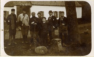 France Group Scene before Hunting Old Photo CDV 1895'