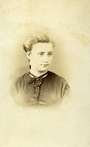 France Woman Portrait Rose Jezequel Old Photo CDV 1869